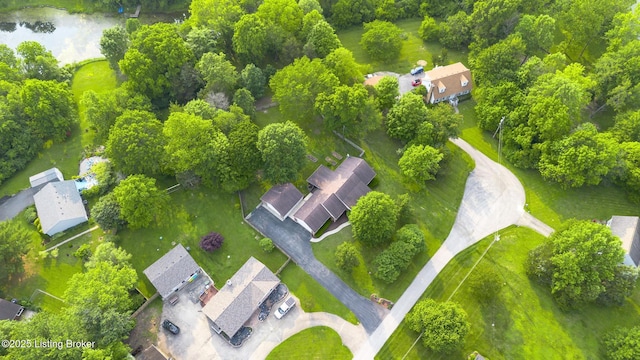 1625 Tina Ct, La Grange, KY 40031 - aerial view of residential area featuring a large body of water
