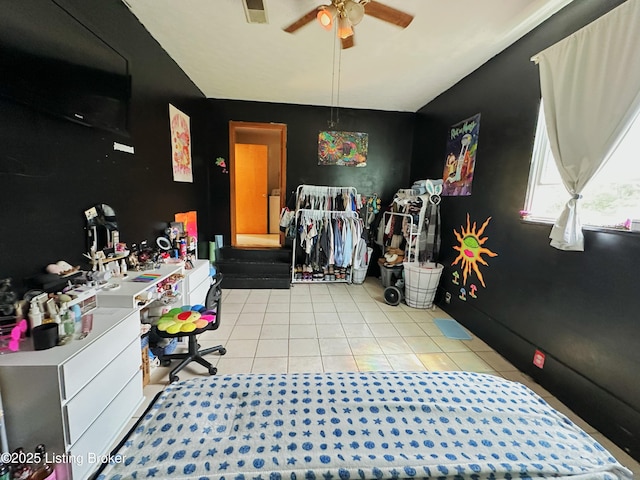 186 Lillian Ave, Elizabethtown, KY 42701 - bedroom featuring light tile patterned floors and ceiling fan