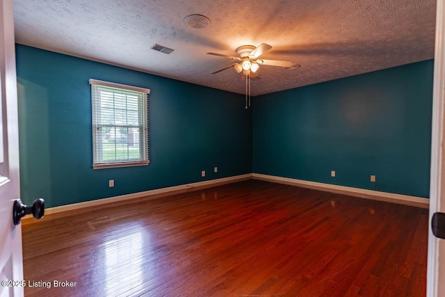766 Pottershop Rd, Bardstown, KY 40004 - spare room with a ceiling fan, wood finished floors, and a textured ceiling