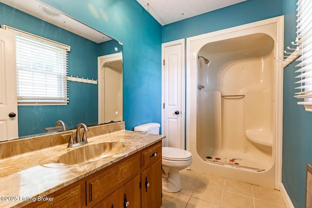 766 Pottershop Rd, Bardstown, KY 40004 - full bath with tile patterned floors, vanity, and a shower
