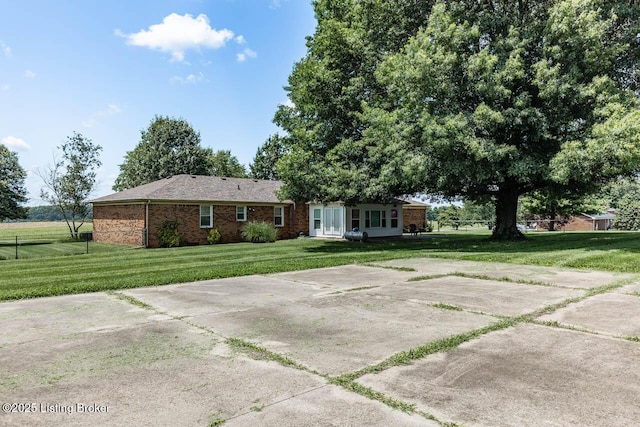 766 Pottershop Rd, Bardstown, KY 40004 - rear view of property with a lawn and brick siding