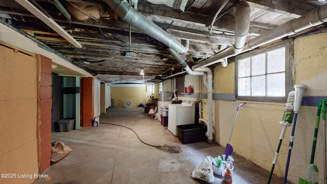 1344 S Brook St, Louisville, KY 40208 - below grade area with independent washer and dryer