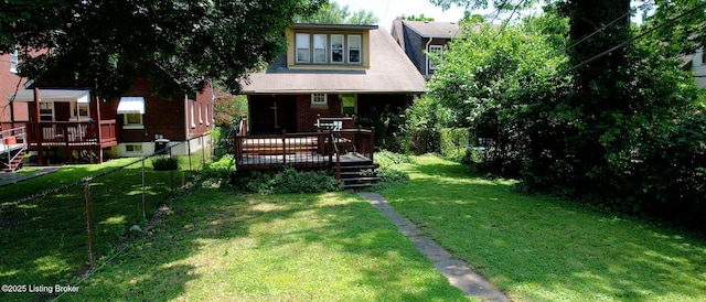1344 S Brook St, Louisville, KY 40208 - view of front of house featuring a deck