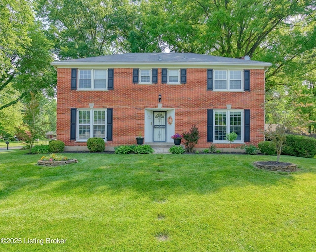 1007 Girard Dr, Louisville, KY 40222 - colonial house with a front lawn and brick siding