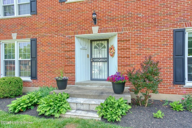 1007 Girard Dr, Louisville, KY 40222 - doorway to property with brick siding