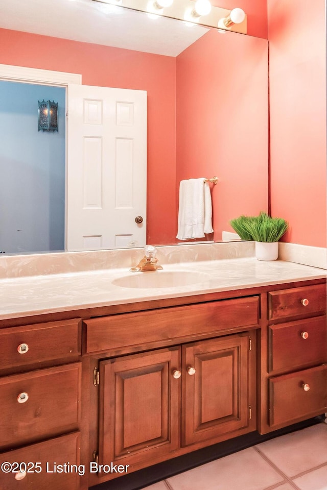 2508 Windsor Forest Dr, Louisville, KY 40272 - bathroom with vanity and tile patterned floors