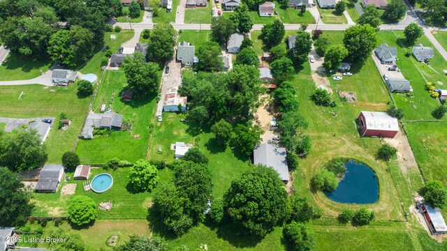 9712 Keys Ferry Rd, Fairdale, KY 40118 - aerial view of residential area with a large body of water