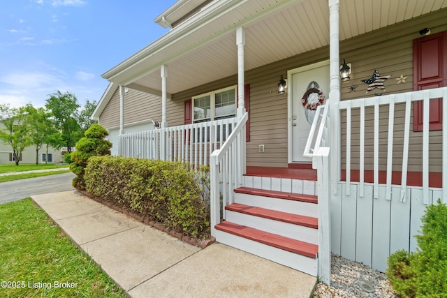 150 Infantry Ct, Vine Grove, KY 40175 - entrance to property featuring a porch