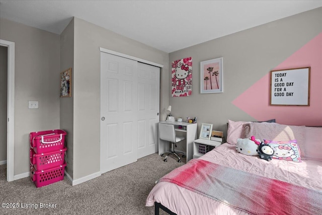 1105 Johnson Ridge Rd, Louisville, KY 40245 - bedroom featuring carpet flooring, a closet, and baseboards