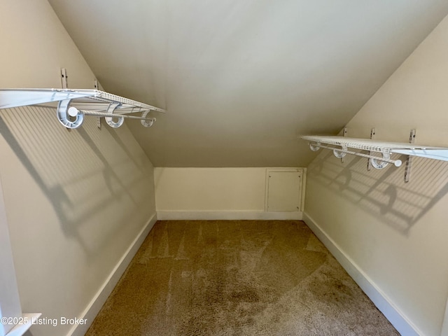 4107 Southern Pkwy, Louisville, KY 40214 - spacious closet featuring carpet and vaulted ceiling