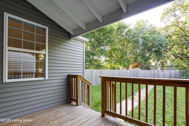 421 Marret Ave, Louisville, KY 40208 - view of wooden deck