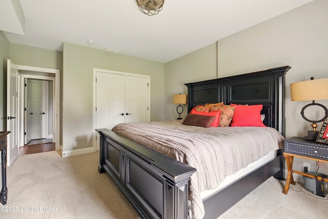 7811 Ingram Way, Crestwood, KY 40014 - bedroom with light carpet, baseboards, and a closet
