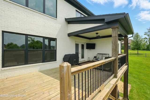 7811 Ingram Way, Crestwood, KY 40014 - wooden terrace featuring a grill