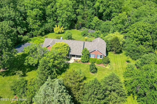 6311 Fible Ln, Crestwood, KY 40014 - view from above of property featuring a forest