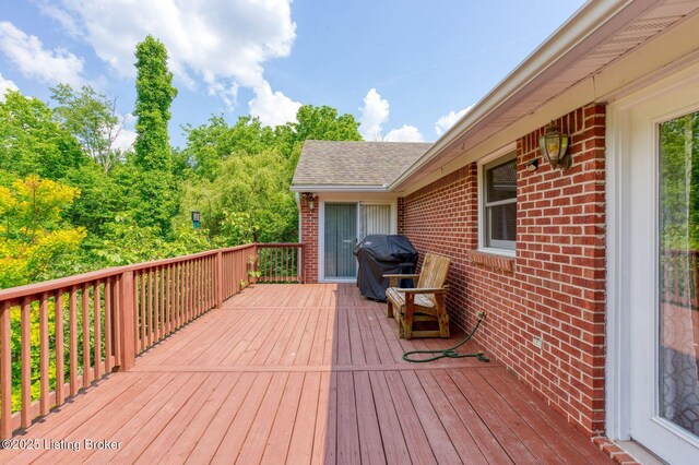 6311 Fible Ln, Crestwood, KY 40014 - deck featuring a grill