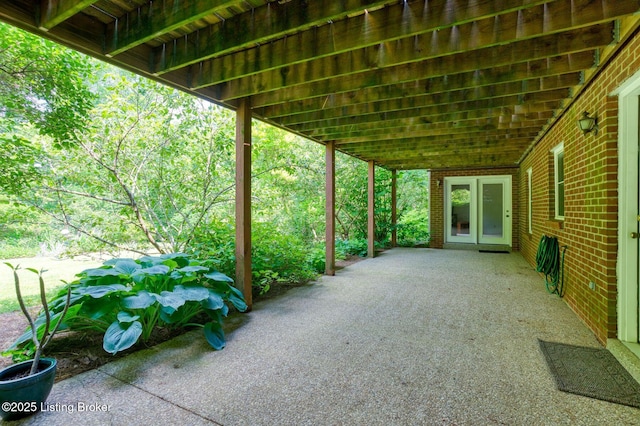 6311 Fible Ln, Crestwood, KY 40014 - view of patio featuring french doors