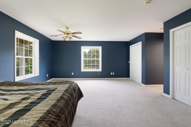 622 Hillcreek Dr, Elizabethtown, KY 42701 - bedroom with carpet flooring, baseboards, and ceiling fan