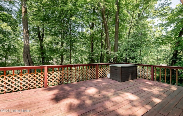 211 Rebel Dr, Pewee Valley, KY 40056 - view of wooden deck