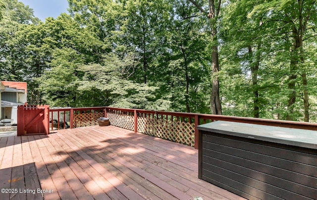 211 Rebel Dr, Pewee Valley, KY 40056 - view of wooden terrace