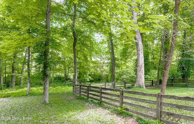 211 Rebel Dr, Pewee Valley, KY 40056 - view of yard featuring a wooded view