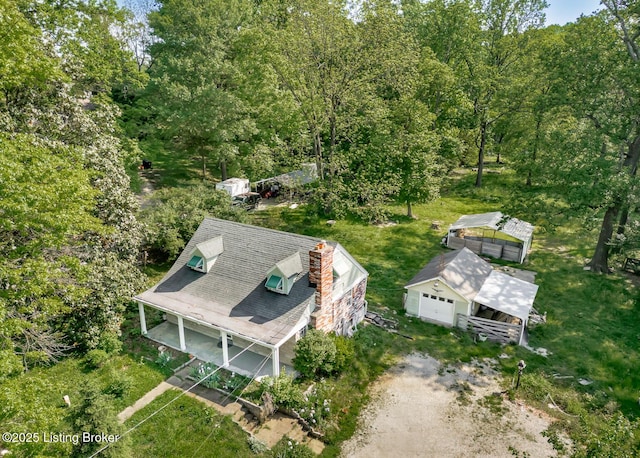 4825 Manslick Rd, Louisville, KY 40216 - view of subject property featuring a heavily wooded area