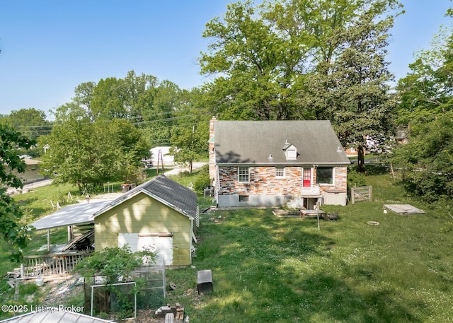 4825 Manslick Rd, Louisville, KY 40216 - view of front of home featuring a front lawn