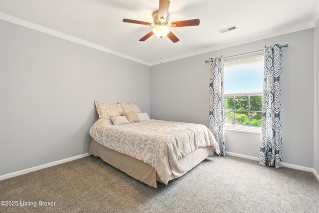 4926 Merton Sq, Louisville, KY 40241 - bedroom featuring carpet floors, crown molding, baseboards, and a ceiling fan