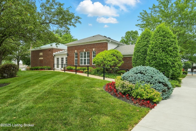 4926 Merton Sq, Louisville, KY 40241 - view of front facade featuring brick siding and french doors