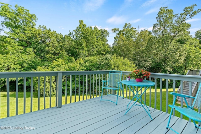 5500 Worthington Place Dr, Louisville, KY 40241 - wooden deck with a yard