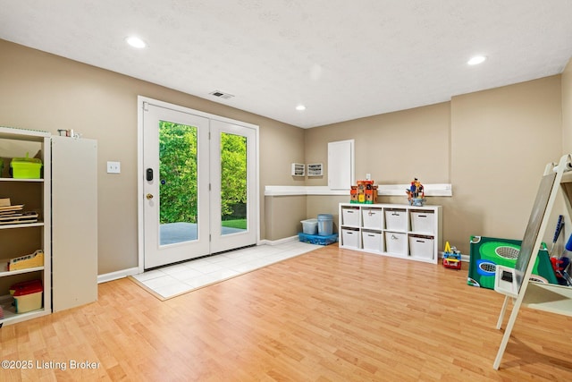 5500 Worthington Place Dr, Louisville, KY 40241 - recreation room with wood finished floors, recessed lighting, and baseboards