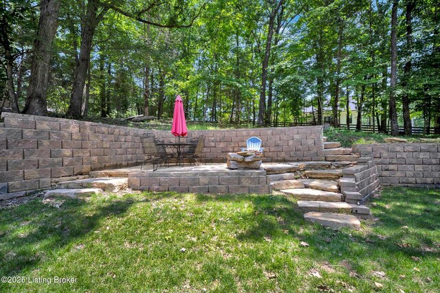 404 Bellemeade St, Brandenburg, KY 40108 - view of yard with a patio