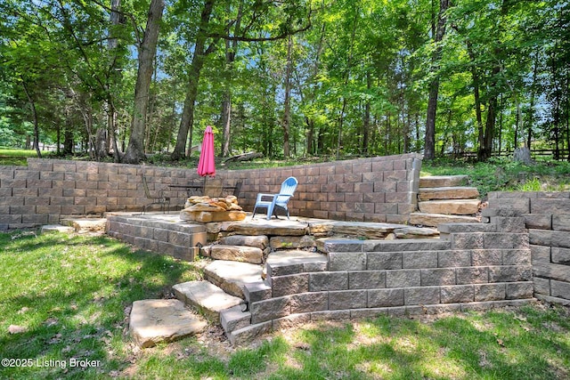 404 Bellemeade St, Brandenburg, KY 40108 - view of yard with a patio