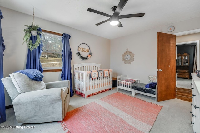 404 Bellemeade St, Brandenburg, KY 40108 - bedroom featuring carpet floors and ceiling fan