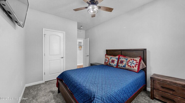125 Bridlewood Dr, Shepherdsville, KY 40165 - carpeted bedroom featuring baseboards and a ceiling fan
