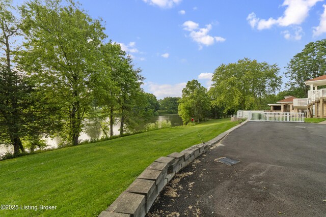 3205 Lake Pointe Ct, Crestwood, KY 40014 - view of yard featuring a water view