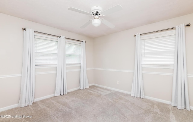 922 Fenley Ave, Louisville, KY 40222 - empty room with ceiling fan, light carpet, and baseboards