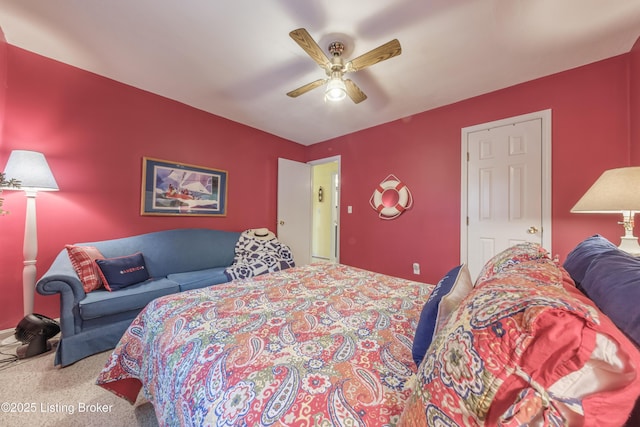 524 Lake Forest Ln, Westview, KY 40178 - bedroom with carpet floors and a ceiling fan