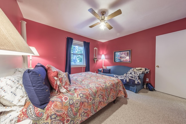 524 Lake Forest Ln, Westview, KY 40178 - carpeted bedroom with a ceiling fan