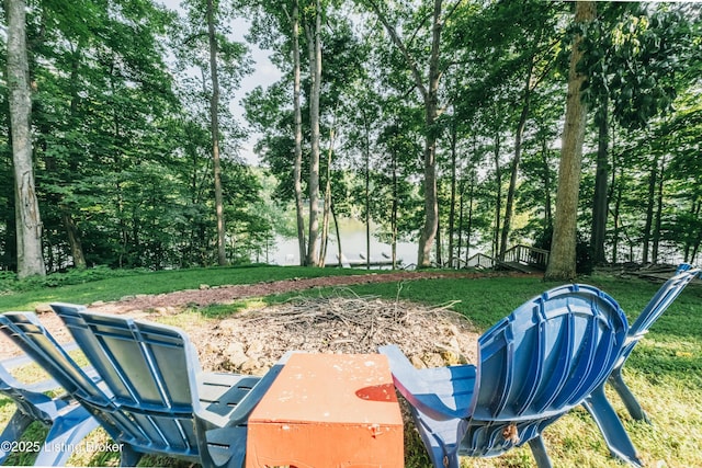 524 Lake Forest Ln, Westview, KY 40178 - view of grassy yard featuring view of wooded area