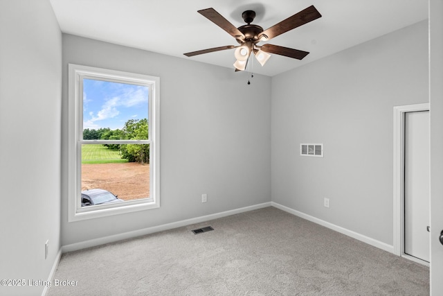 5482 Bagdad Rd, Bagdad, KY 40003 - carpeted empty room with baseboards and a ceiling fan