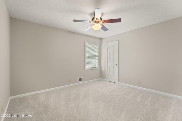 12409 Ledges Dr, Louisville, KY 40243 - spare room with carpet floors, ceiling fan, and baseboards