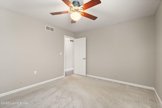 12409 Ledges Dr, Louisville, KY 40243 - carpeted spare room with baseboards and ceiling fan