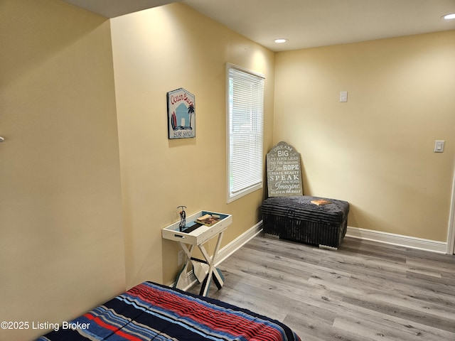 1165 Lincoln Ave, Louisville, KY 40208 - bedroom with wood finished floors, baseboards, and recessed lighting