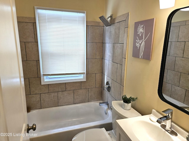 1165 Lincoln Ave, Louisville, KY 40208 - bathroom featuring toilet, tub / shower combination, and vanity