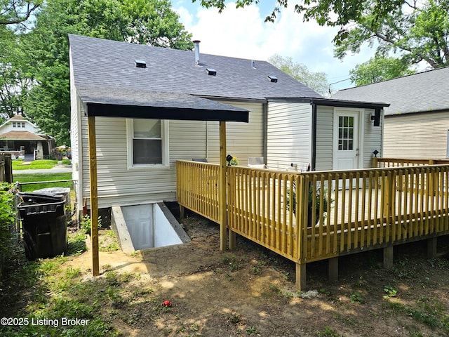 1165 Lincoln Ave, Louisville, KY 40208 - rear view of property featuring a deck and roof with shingles