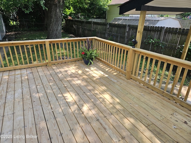 1165 Lincoln Ave, Louisville, KY 40208 - wooden deck featuring a fenced backyard