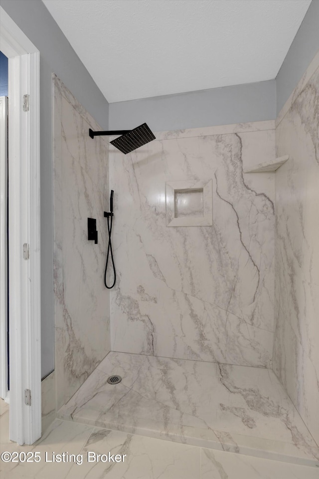 1008 Lake Way Unit D12, Louisville, KY 40222 - full bathroom featuring a marble finish shower and marble finish flooring