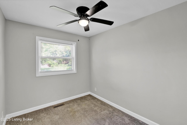 4512 Grandview Dr, Louisville, KY 40216 - carpeted spare room with baseboards and a ceiling fan