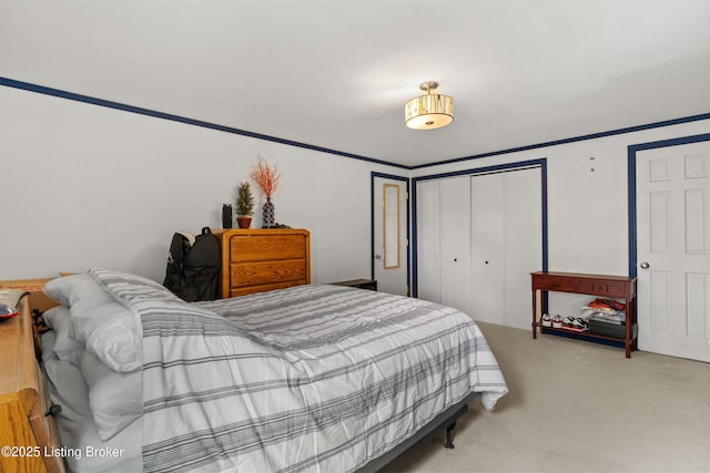 3605 Whitehall Ct, Louisville, KY 40272 - bedroom with a closet and light colored carpet