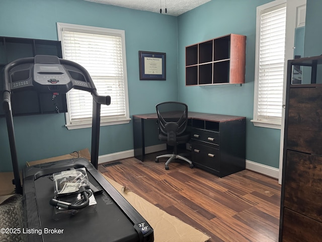 1236 Carrico Ave, Louisville, KY 40215 - office space with dark wood finished floors and baseboards